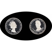 Islas Turcas y Caicos 1993 1oz 20 coronas H.M. King George VI