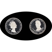 Islas Turcas y Caicos 1993 1oz 20 coronas H.M. King George VI