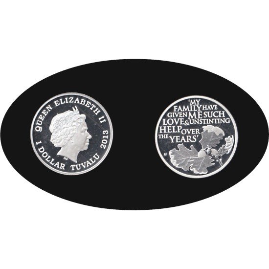 Tuvalu 2013 1 dólar 31,10 g Jubileo Árbol de arce plata