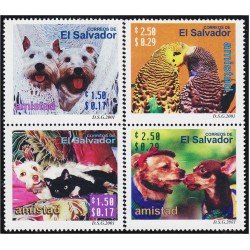 El Salvador 1483/86 2000 Animales MNH El Salvador 1483/86 2000 Animales MNH