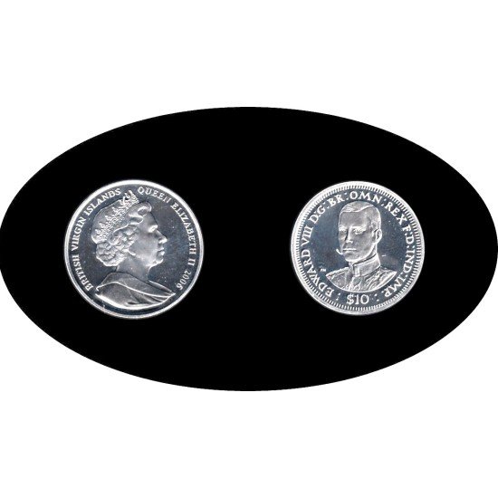 Islas Vírgenes Británicas 2006 $10 28,28 g Eduardo VIII plata