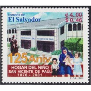 El Salvador 1487 2001 125 Años del Hogar de Niños San Vicente de Paul MNH