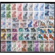 Tema Europa 1967 Bl.4 Año Completo 39 Sellos