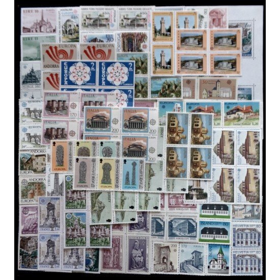 Tema Europa 1978 Bl.4 Completo Tema Europa 65 Sellos + 2 HB Tema Europa 1978 Bl.4 Completo Tema Europa 65 Sellos + 2 HB