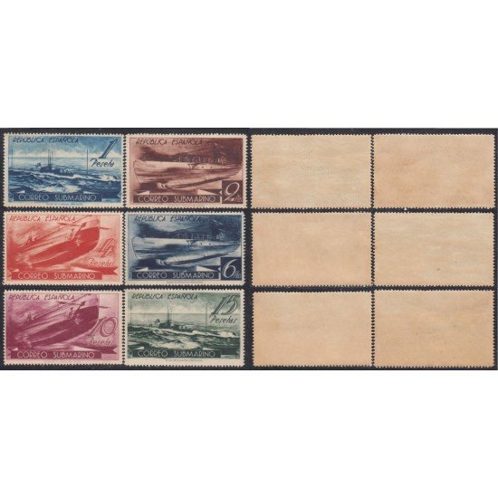 España Spain 775/80 1938 Submarino MNH España Spain 775/80 1938 Submarino MNH