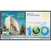 El Salvador 1517/18 2002 100° de la Organización Panamericana de la Salud - ***