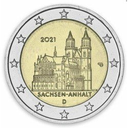 Alemania 2021 2 € euros conm. Sachsen-Anhalt Magdeburgo ( 5 cecas ) Alemania 2021 2 € euros conm. Sachsen-Anhalt Magdeburgo ( 5 cecas )