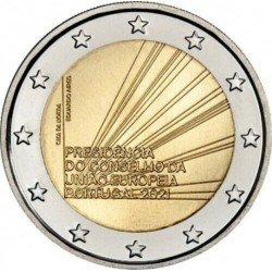 Portugal 2021 2 € euros conmemorativos Presidencia de la UE Portugal 2021 2 € euros conmemorativos Presidencia de la UE