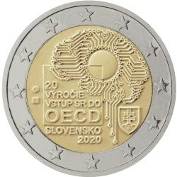 Eslovaquia 2020 2 € euros conmemorativos Adhesión OCDE Eslovaquia 2020 2 € euros conmemorativos Adhesión OCDE