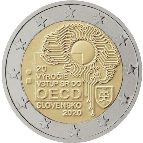 Eslovaquia 2020 2 € euros conmemorativos Adhesión OCDE Eslovaquia 2020 2 € euros conmemorativos Adhesión OCDE