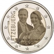 Luxemburgo 2020 2 € euros conmemorativos Nacimiento Charles Tipo gofrado