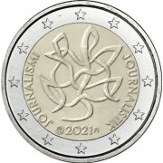 Finlandia 2021 2 € euros conmemorativos Periodismo y Democracia 