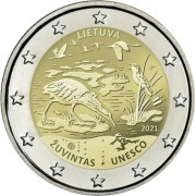 Lituania 2021 2 € euros conmemorativos Zuvintas 