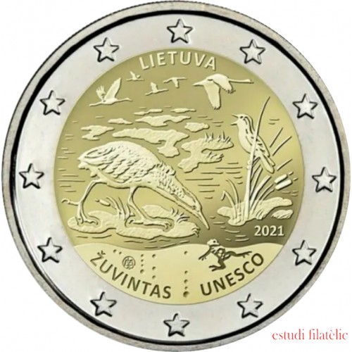 Lituania 2021 2 € euros conmemorativos Zuvintas 