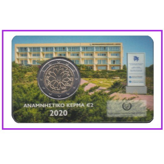 Chipre 2020 Cartera Oficial Coin Card Moneda 2 € conm Neurología Genética Chipre 2020 Cartera Oficial Coin Card Moneda 2 € conm Neurología Genética