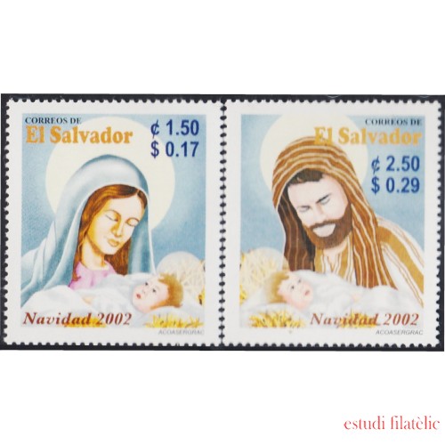 El Salvador 1525/26 2002 Navidad MNH