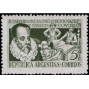España Spain Emisión Conjunta 1947 Argentina España IV Centenario del nacimiento de Cervantes