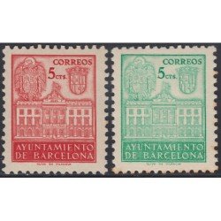 Barcelona SH 38/39 1942 Aniversario de la Liberación MNH Barcelona SH 38/39 1942 Aniversario de la Liberación MNH