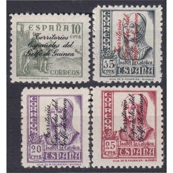 Guinea Española 256/59 1939 Isabel la Católica MH Guinea Española 256/59 1939 Isabel la Católica MH
