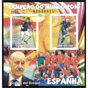 Guinea Bissau Guiné-Bissau España Campeona del mundo 2010 Fúbol Sin dentar Villa Iniesta