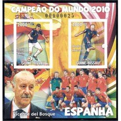 Guinea Bissau Guiné-Bissau España Campeona del mundo 2010 Fúbol Sin dentar Villa Iniesta Guinea Bissau Guiné-Bissau España Campeona del mundo 2010 Fúbol Sin dentar Villa Iniesta