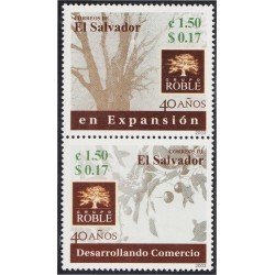 El Salvador 1532/33 2003 40 Años del Grupo Roble MNH El Salvador 1532/33 2003 40 Años del Grupo Roble MNH