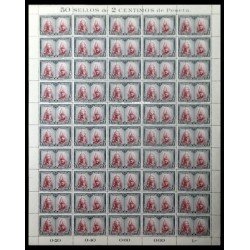 España Spain 402 1928 Catacumbas Hoja completa 50 sellos MNH España Spain 402 1928 Catacumbas Hoja completa 50 sellos MNH