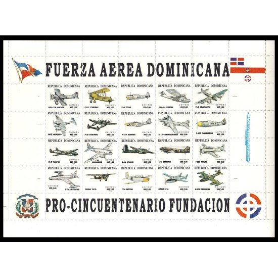 Rep. Dominicana 1205/24 1996 Fuerza Aérea Dominicana Aviones MNH Rep. Dominicana 1205/24 1996 Fuerza Aérea Dominicana Aviones MNH