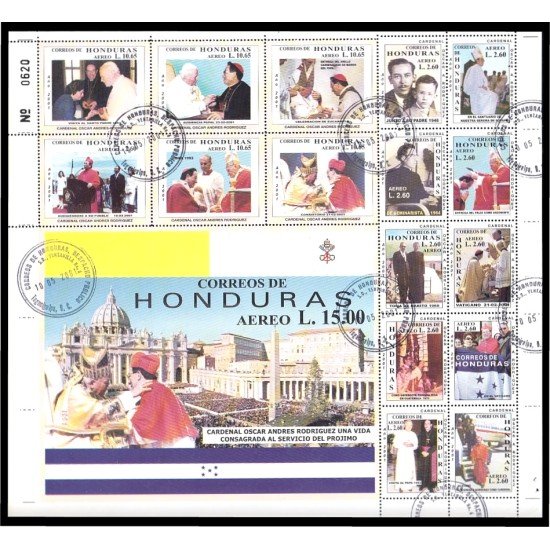 Honduras A- 1058/73 2001 Cardenal Oscar Andrés Rodríguez usados