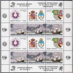 España Spain Emisión Conjunta 1984 Argentina España Exposición Internacional de Filatelia Temática Barcos MNH España Spain Emisión Conjunta 1984 Argentina España Exposición Internacional de Filatelia Temática Barcos MNH