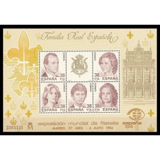 España Spain Emisión Conjunta 1984 España Argentina Expo mundial de filatelia España 84 MNH