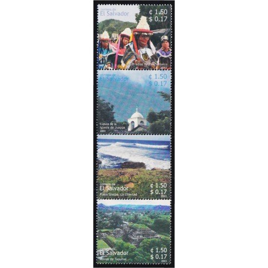 El Salvador 1555/58 2003 Turismo MNH