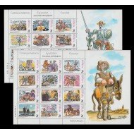 España Spain Minipliego 61A/B 1998 Correspondencia Epistolar El Quiote Cervantes