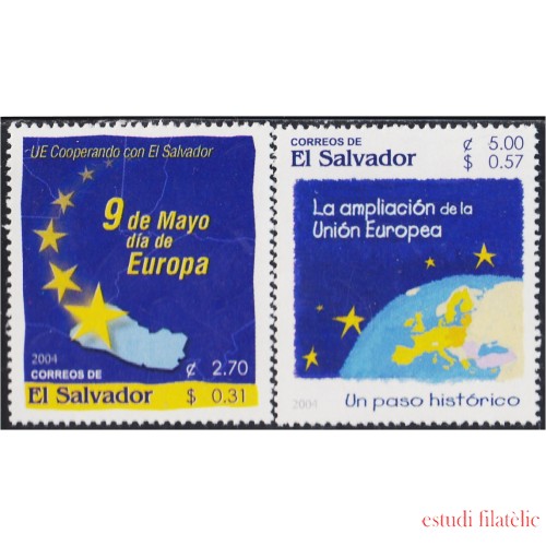 El Salvador 1563/64 2004 9 de Mato. Día de Europa MNH
