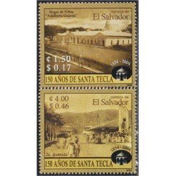 El Salvador 1570/71 2004 150 Años de la Ciudad de Santa Tecla MNH El Salvador 1570/71 2004 150 Años de la Ciudad de Santa Tecla MNH