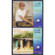 El Salvador 1613/14 2005 Serie América UPAEP. Lucha Contra la Pobreza MNH