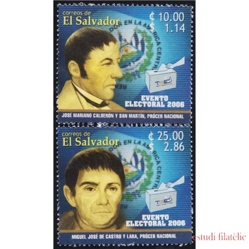 El Salvador 1637/38 2005 Elecciones Legislativas del Salvador MNH