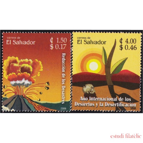 El Salvador 1665/66 2006 Año Internacional de desiertos y desertificación MNH
