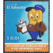 El Salvador 1676 2007 VI Censo de la Población MNH
