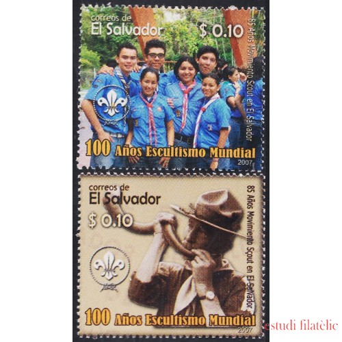 El Salvador 1678/79 2007 100° de Scoutismo MNH