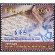 El Salvador 1742 2008 60 Años de la Independencia del Israel MNH
