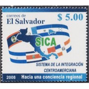 El Salvador 1749 2008 Sistema de integración centroamericana MNH