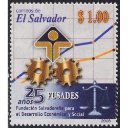 El Salvador 1761 2008 25 Años de FUSADES MNH El Salvador 1761 2008 25 Años de FUSADES MNH