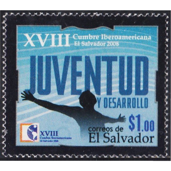 El Salvador 1762 2008 18 Cumbre Iberoamericana de la Juventud MNH