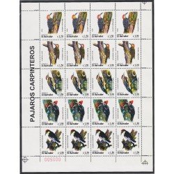 El Salvador 1436a/40a 2000 Minihojita Fauna. Pájaros MNH El Salvador 1436a/40a 2000 Minihojita Fauna. Pájaros MNH
