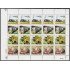 El Salvador 1467a/70a 2000 Minihojita Locomotoras y vagones MNH