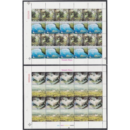 El Salvador 1521a/24a 2002 Minihojita Turismo MNH El Salvador 1521a/24a 2002 Minihojita Turismo MNH
