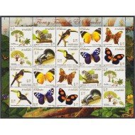 El Salvador 1651a/60a 2006  Minihojita Fauna y Flora MNH