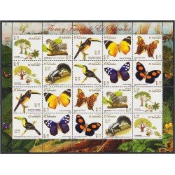El Salvador 1651a/60a 2006 Minihojita Fauna y Flora MNH El Salvador 1651a/60a 2006 Minihojita Fauna y Flora MNH