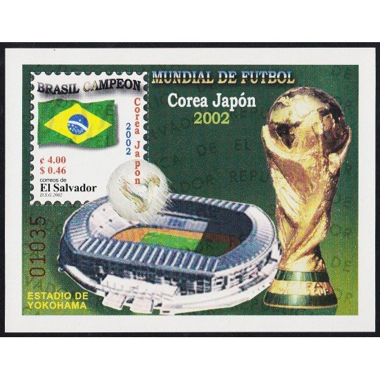El Salvador HB 49 2002 Copa del Mundo de Fútbol 2002 en Corea MNH El Salvador HB 49 2002 Copa del Mundo de Fútbol 2002 en Corea MNH